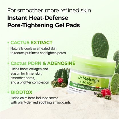 Cactox Pore Relief Jelly Toner 60 Pads
